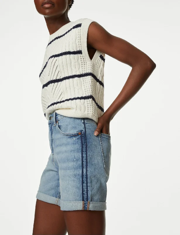 Denim Boyfriend Shorts