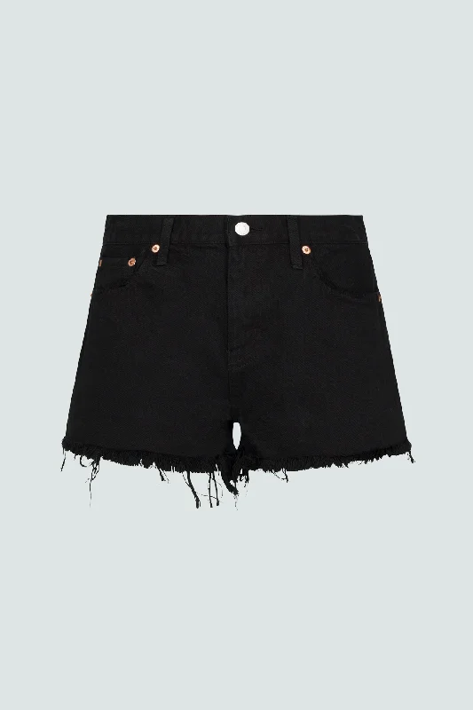 Gigi Low Rise Short - Black Overdye