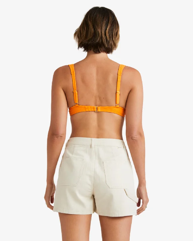 Leia Denim Shorts - Whitecap