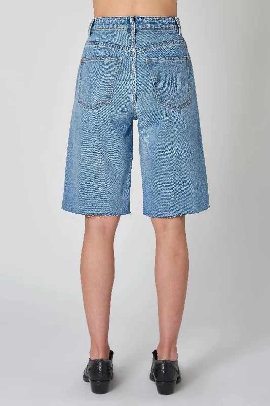 NEUW Womens Sade Denim Short - Serene Blue