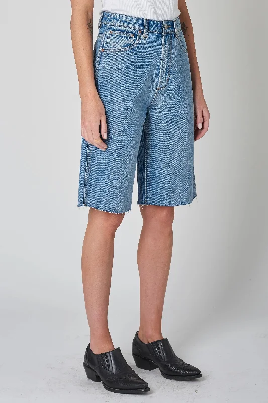 NEUW Womens Sade Denim Short - Serene Blue