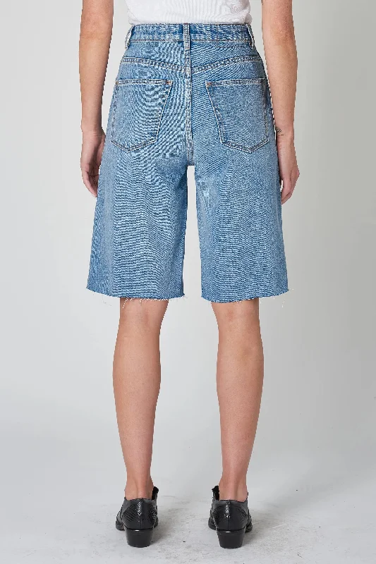 NEUW Womens Sade Denim Short - Serene Blue