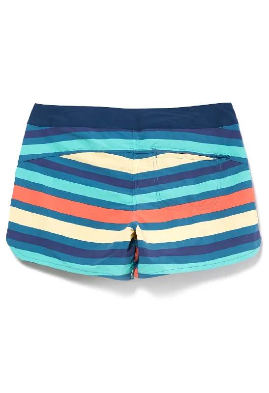 Patagonia Wavefarer Women's 5"" Board Shorts - Wavy Blue/ Water Ribbons Print