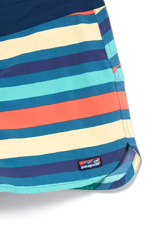 Patagonia Wavefarer Women's 5"" Board Shorts - Wavy Blue/ Water Ribbons Print