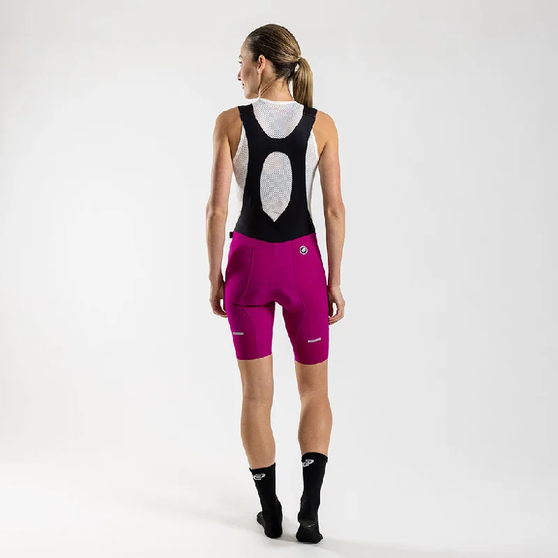 Women's Supremo Pace Bib Shorts (Magenta)