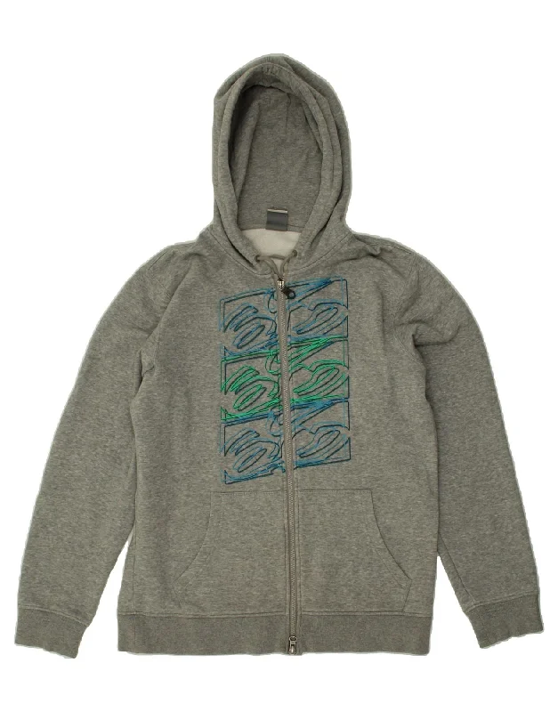 Mens Graphic Zip Hoodie Sweater Medium