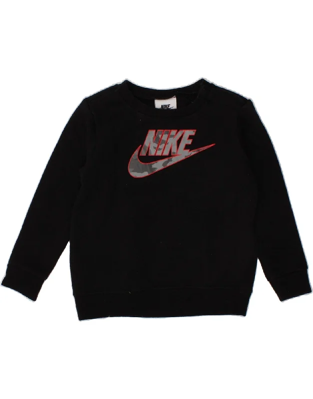 NIKE Baby Boys Graphic Sweatshirt Jumper 18-24 Months Black