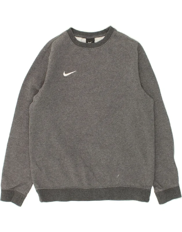 NIKE Boys Sweatshirt Jumper 13-14 Years XL Grey Cotton