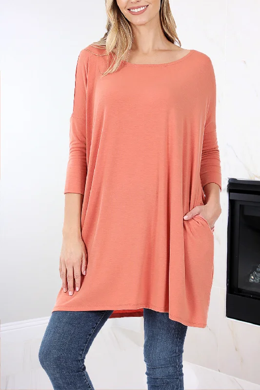 Alexandra Drop Shoulder Boxy Tunic