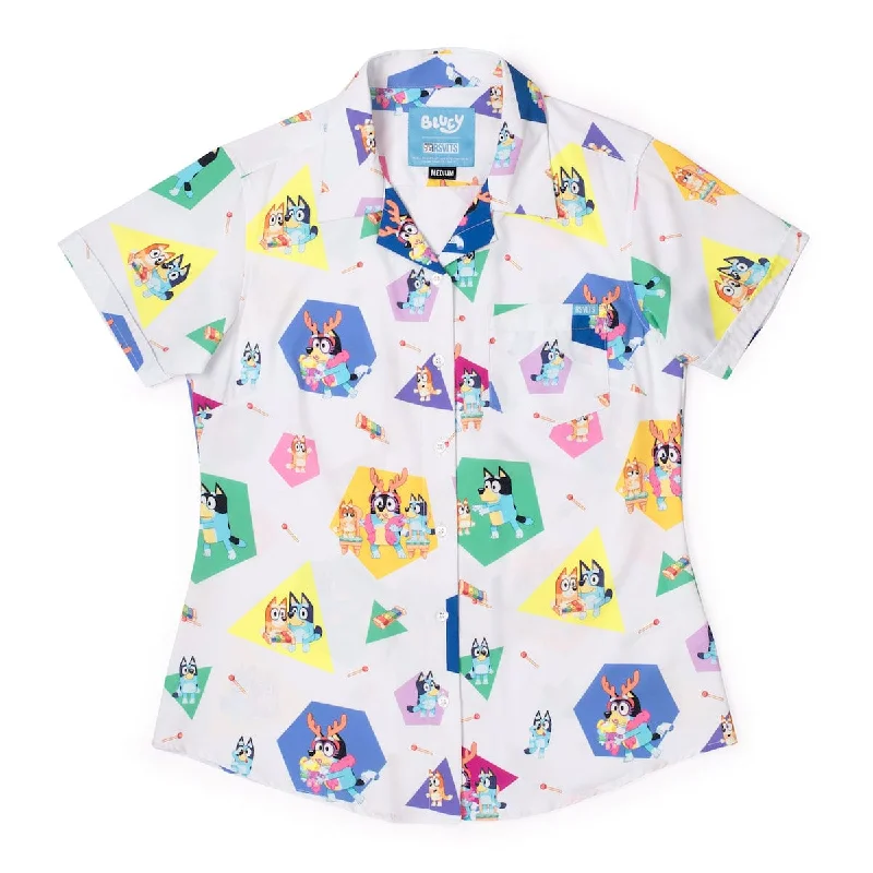 Bluey ""Magic Xylophone"" – Women's KUNUFLEX Short Sleeve Shirt