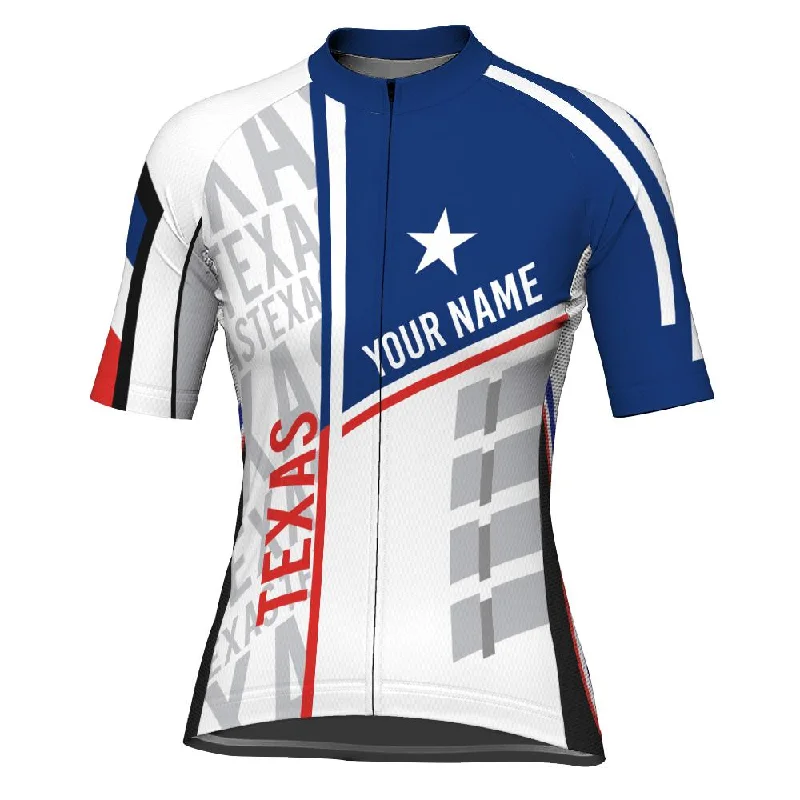 Customized Texas Short Sleeve Cycling Jersey for Women