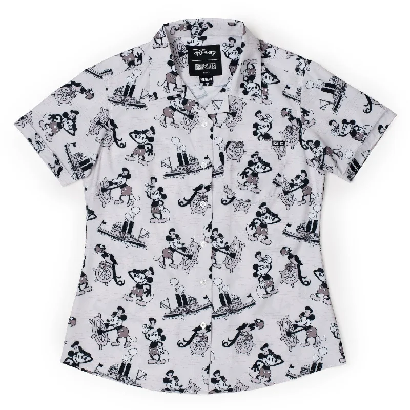 Disney “Steamboat Mickey” – Women's KUNUFLEX Short Sleeve Shirt