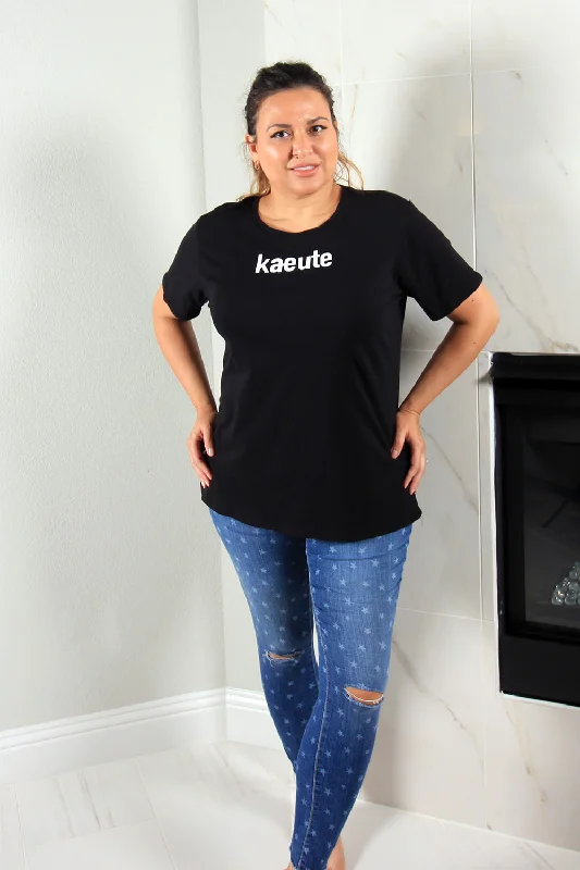 Kaeute Relaxed Fit Tee | Black