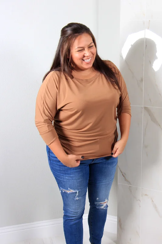 Levi Dolman Top | Camel