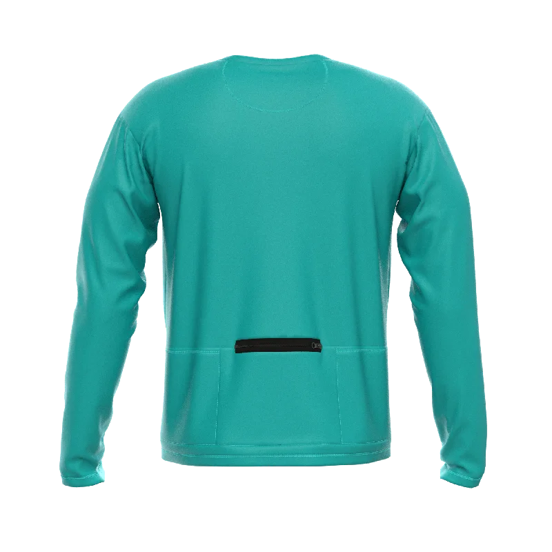 Men's Forest Matte Colors Long Sleeve Cycling Shirt