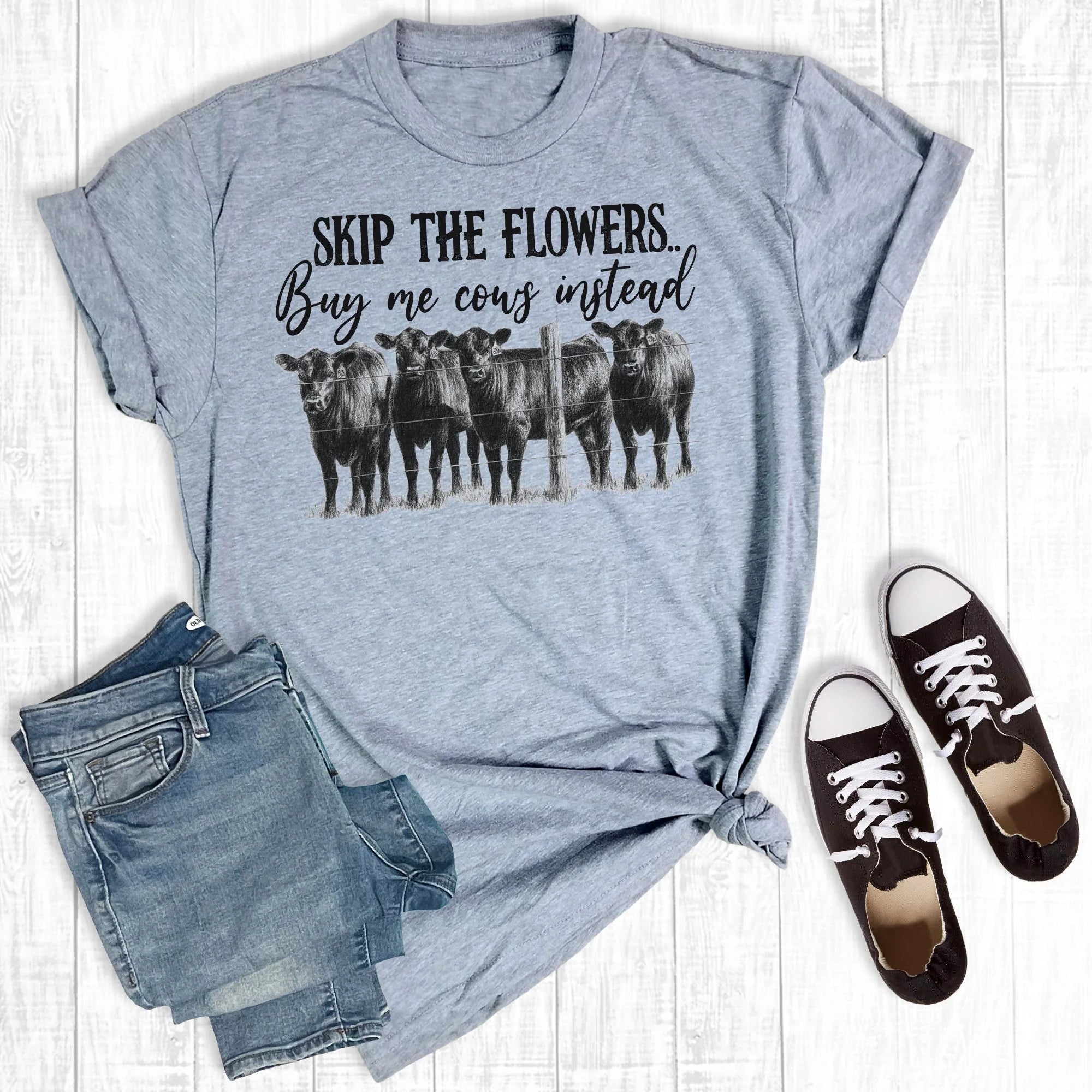 Skip The Flowers Tee