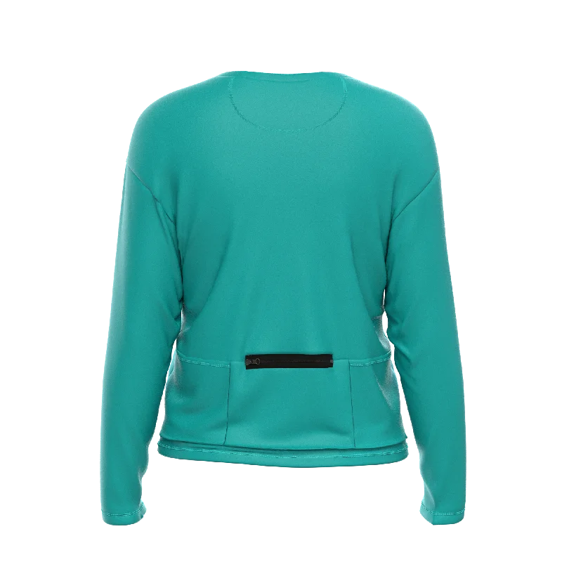 Women's Forest Matte Colors Long Sleeve Cycling Shirt