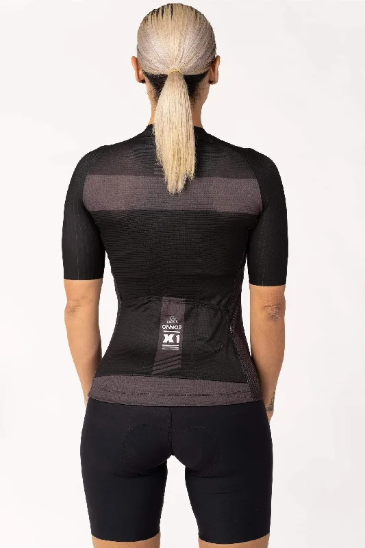 Women's Nitro X1 Black Pro Cycling Jersey