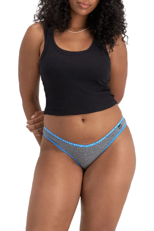 4 x Womens Bonds Hipster V Bikini Ladies Underwear Dark Grey/Blue Wire bikini, Supportive, Comfortable, Sexy
