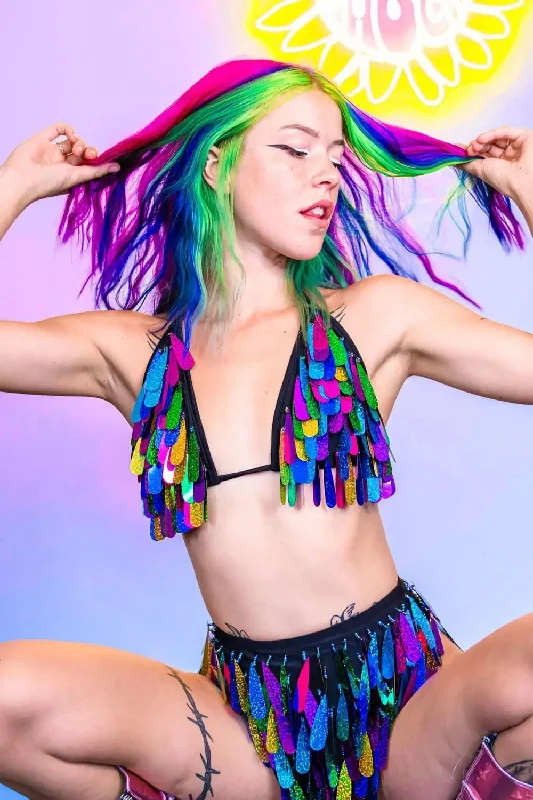 Angel Dust Bikini Top Rainbow Skirted bikini, Feminine, Trendy, Comfortable
