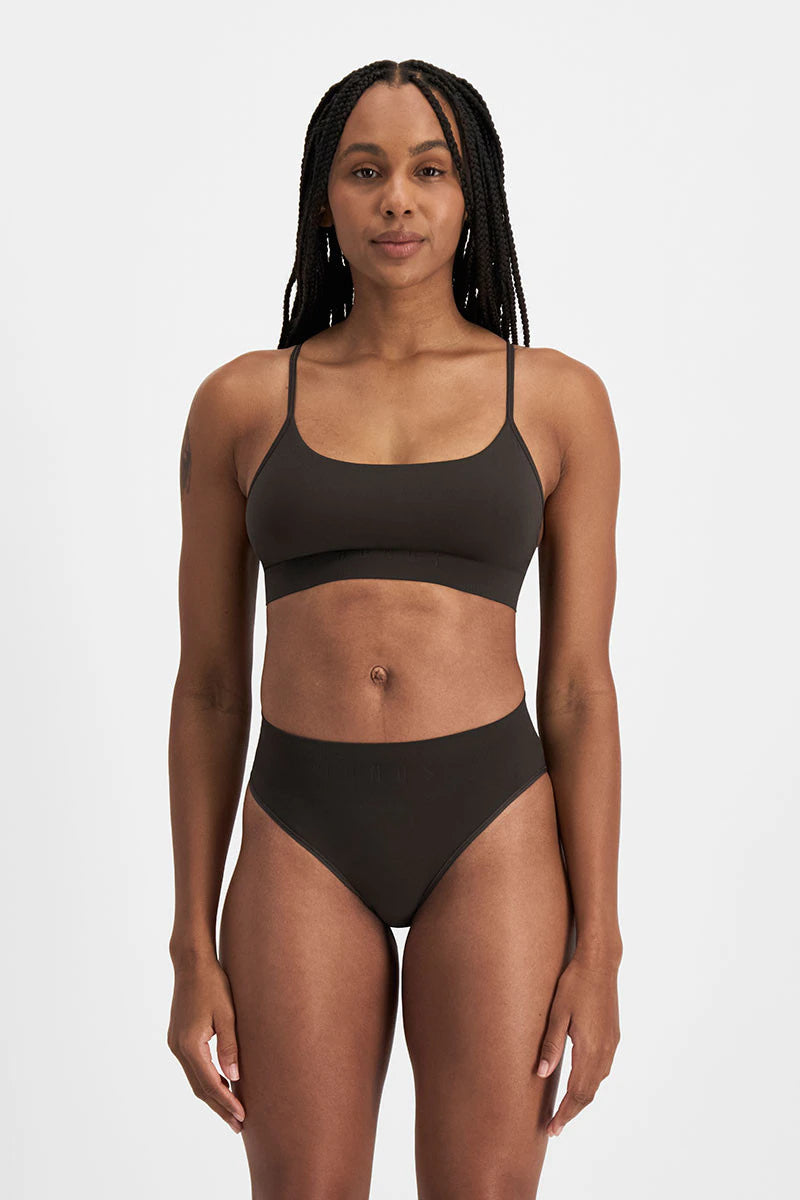Bonds Womens Bases Seamless String Bikini - Dusted Black Animal print bikini, Bold, Sexy, Fashionable