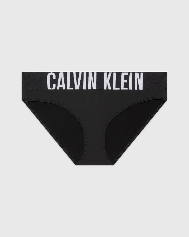 Calvin Klein Qf7795E Bikini (Ff) Black Bikini with bow, Cute, Trendy, Fashionable