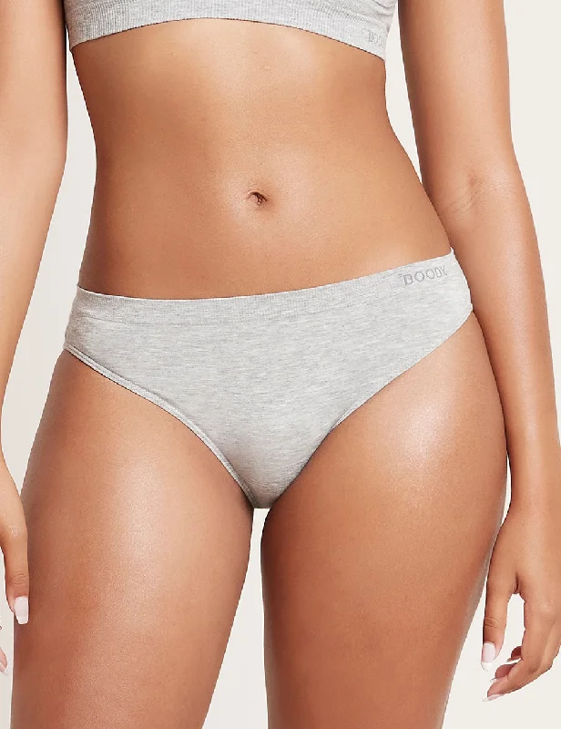 Classic Bikini - Light Grey Marl Low-cut bikini top, Sexy, Chic, Comfortable