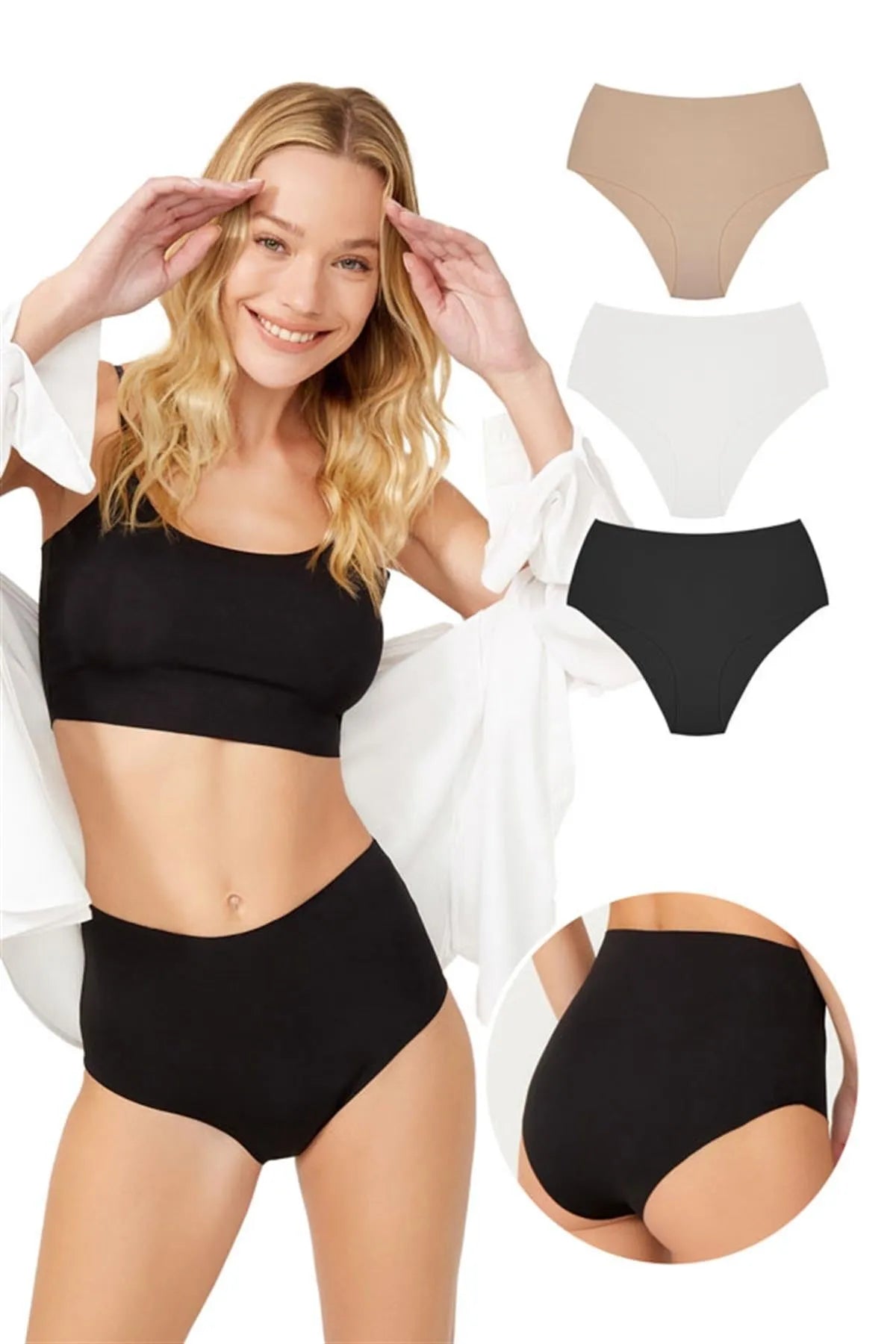 Cottonhill High Waist Basic Laser Cut Bikini 3 Pack Panties Fishnet bikini, Sexy, Edgy, Trendy Cottonhill High Waist Basic Laser Cut Bikini 3 Pack Panties Fishnet bikini, Sexy, Edgy, Trendy