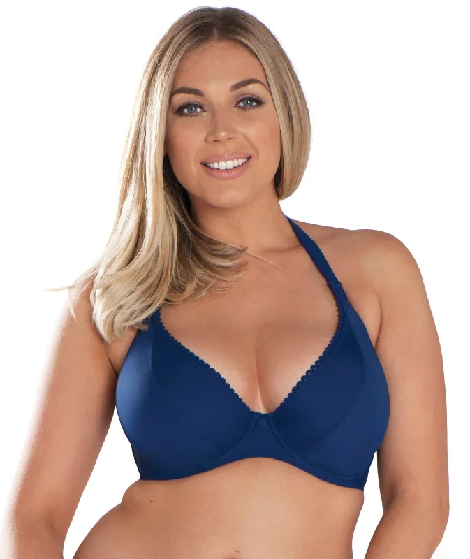 Curvy Kate Jetty Halterneck Bikini Top - Navy Retro style bikini, Vintage, Chic, Sexy