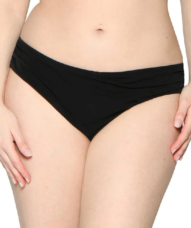 Curvy Kate Wrapsody Bikini Brief - Black Solid color bikini, Sleek, Minimalist, Trendy