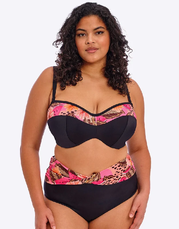 Elomi Cabana Nights Bandeau Multiway Bikini Top Multi Ruched bikini, Chic, Trendy, Comfortable