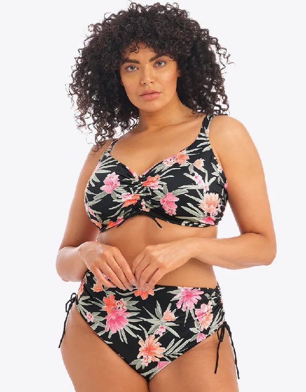 Elomi Dark Tropics Crop Bikini Top Black Polka dot bikini top, Fun, Retro, Trendy