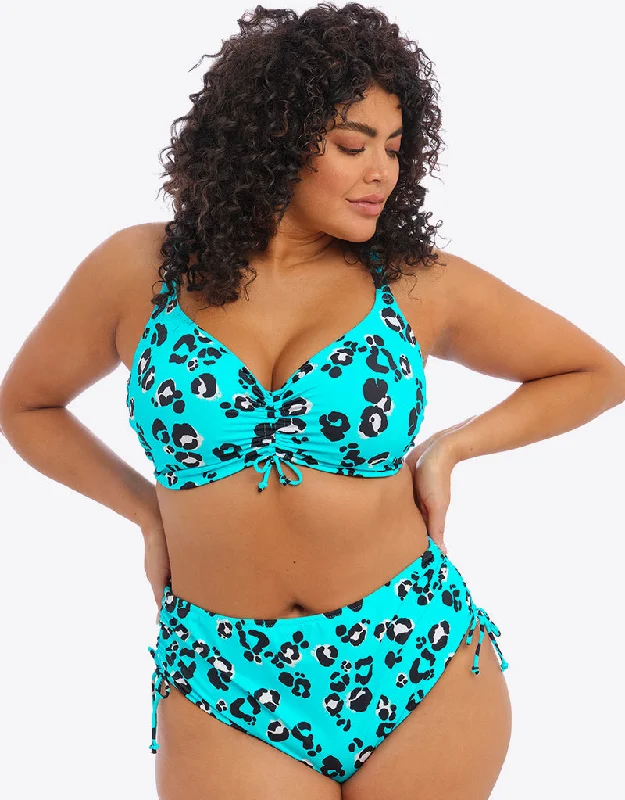 Elomi Kotiya Crop Bikini Top Lagoon Printed bikini, Vibrant, Trendy, Chic