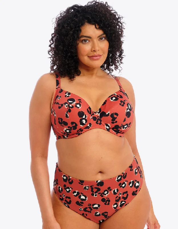 Elomi Kotiya Plunge Bikini Top Terracotta Reversible bikini, Two looks, Trendy, Comfortable