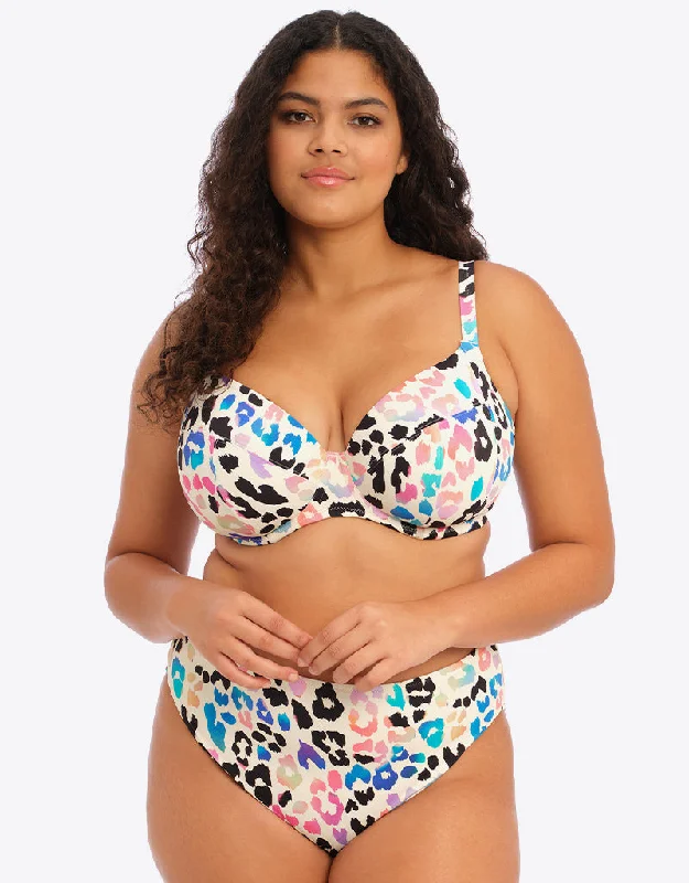 Elomi Party Bay Plunge Bikini Top Multi Plunging bikini top, Sexy, Trendy, Beach style