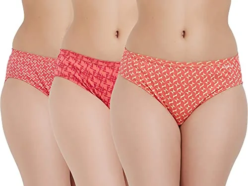 Fruit of the Loom Super Soft Cotton Bikini Briefs for Women | 4 Way Stretch Soft Waistband | Breathable Fabric | Full Hip Coverage |Assorted Colour and Print May Vary Pack of 3 High-neck bikini set, Sexy, Trendy, Comfortable