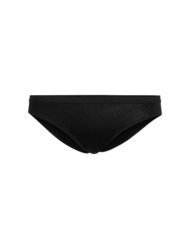 icebreaker Merino Undergarment Women's Siren Bikini Briefs - Black Wrap bikini, Sexy, Trendy, Chic