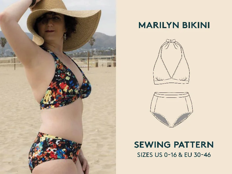 Marilyn Bikini Sewing Pattern Sequin bikini, Glamorous, Sexy, Fashionable