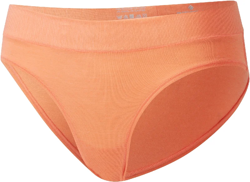 Ronhill Womens Bikini Running Briefs - Orange Sheer bikini, Sexy, Trendy, Comfortable