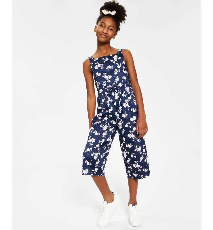 Charter Club Mommy Me Big Girls Floral Print Jumpsuit Denim blue jumpsuit, Classic, Casual chic, Stylish Charter Club Mommy Me Big Girls Floral Print Jumpsuit Denim blue jumpsuit, Classic, Casual chic, Stylish