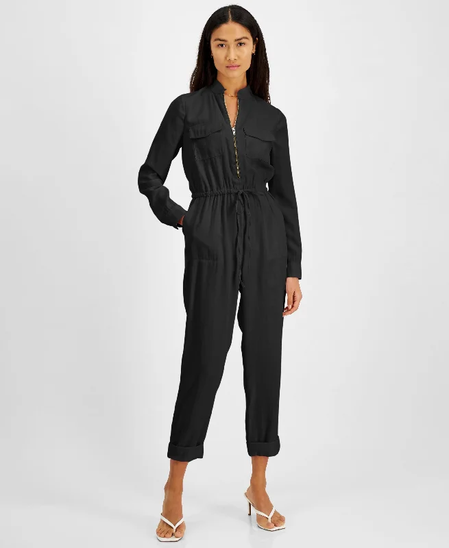 INC International Concepts Utility Jumpsuit Black jumpsuit, Sleek, Formal wear, Fashionable INC International Concepts Utility Jumpsuit Black jumpsuit, Sleek, Formal wear, Fashionable