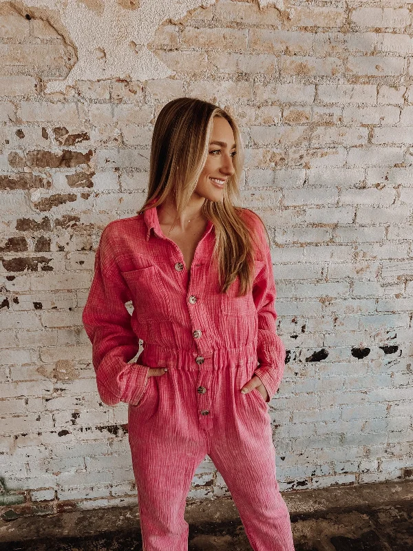Katy Jumpsuit - Pink Boho inspired jumpsuit, Relaxed, Comfortable, Stylish