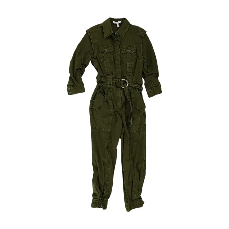 Olive Solid Jumpsuit Vintage jumpsuit, Retro style, Trendy, Fashionable