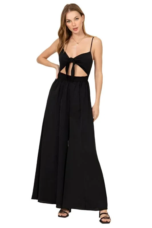 Remember Me Front Sash Cutout Jumpsuit Loose fit jumpsuit, Casual, Comfortable, Chic Remember Me Front Sash Cutout Jumpsuit Loose fit jumpsuit, Casual, Comfortable, Chic