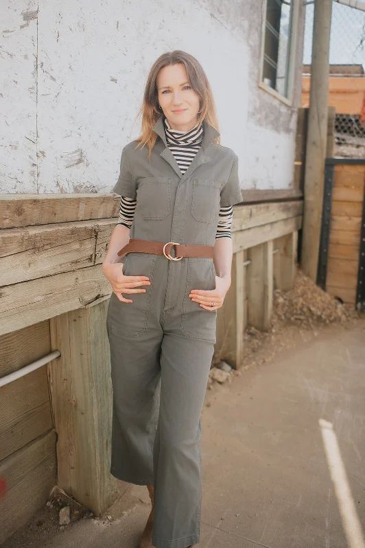 The Maverick Wide Leg Denim Jumpsuit by Daze Denim - Grass Strappy jumpsuit, Casual wear, Stylish, Comfortable The Maverick Wide Leg Denim Jumpsuit by Daze Denim - Grass Strappy jumpsuit, Casual wear, Stylish, Comfortable