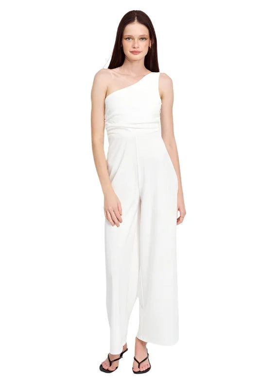 Wide Leg One Shoulder Jumpsuit Strapless wide leg jumpsuit, Sexy, Comfortable, Trendy Wide Leg One Shoulder Jumpsuit Strapless wide leg jumpsuit, Sexy, Comfortable, Trendy
