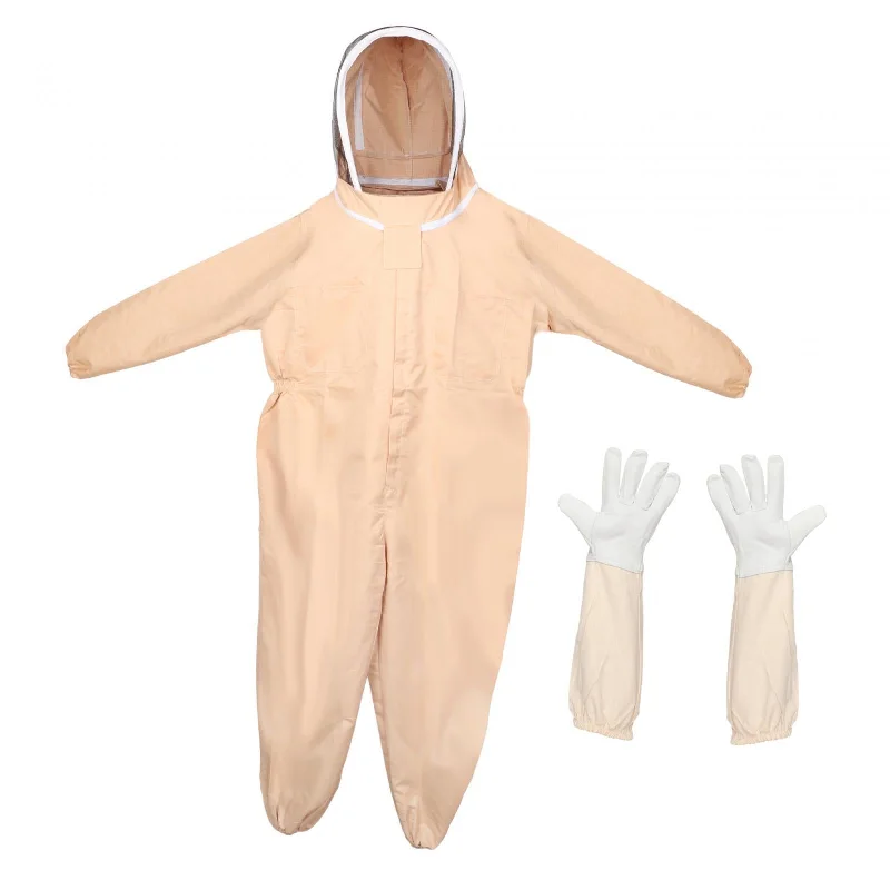 Maxbell Beekeeping Suit with Gloves Work Jumpsuit with Hood Clothing Beekeeper Suit Colorful jumpsuit, Bold design, Summer fashion, Relaxed