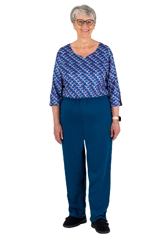 Anti-Strip Jumpsuit - Bella | Cobalt Pleated satin jumpsuit, Elegant, Luxe, Chic