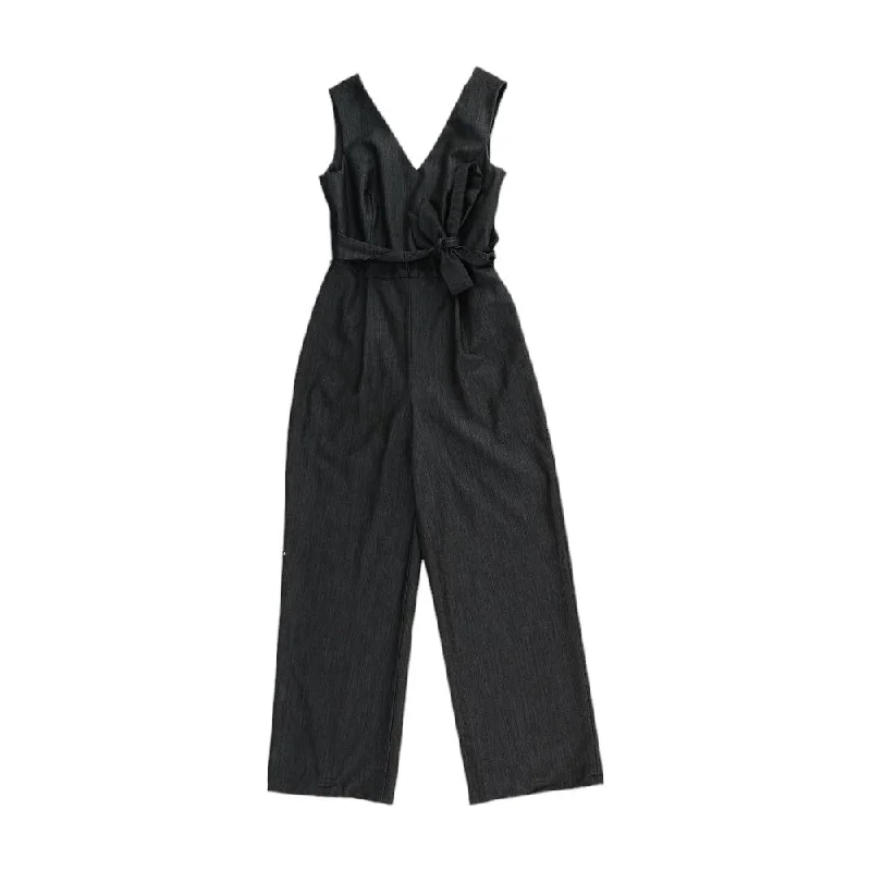 Black Solid Jumpsuit Minimalist jumpsuit, Sleek, Fashionable, Comfortable
