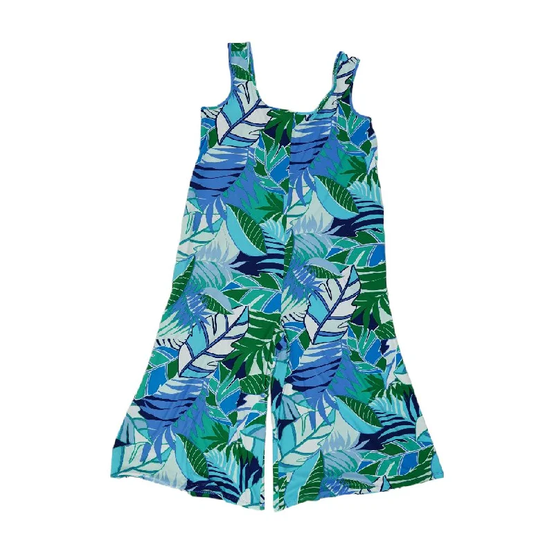 Blue Tropical Jumpsuit Plain jumpsuit, Minimalist, Sleek, Stylish